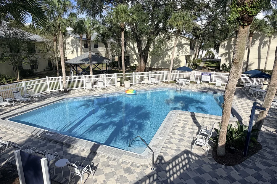 Resort pool area